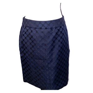 Banana Republic | Navy Polka Dotted Pencil Skirt
